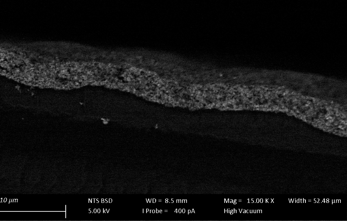 Schichten mit Pt im BS Modus